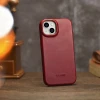 Чохол iCarer CE Oil Wax Premium Leather Folio Case для iPhone 14 Plus Red with MagSafe (AKI14220707-RD)