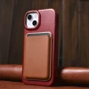 Чохол iCarer CE Oil Wax Premium Leather Folio Case для iPhone 14 Plus Red with MagSafe (AKI14220707-RD)