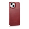 Чохол iCarer CE Oil Wax Premium Leather Folio Case для iPhone 14 Plus Red with MagSafe (AKI14220707-RD)