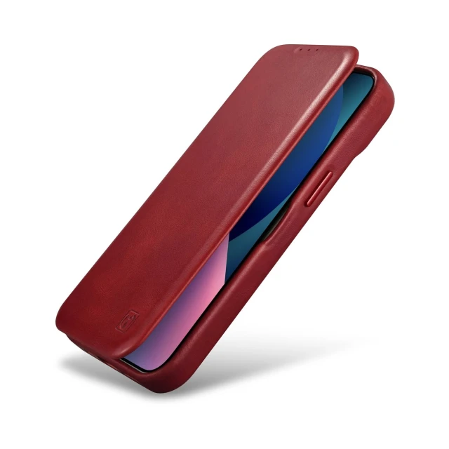 Чохол iCarer CE Oil Wax Premium Leather Folio Case для iPhone 14 Plus Red with MagSafe (AKI14220707-RD)
