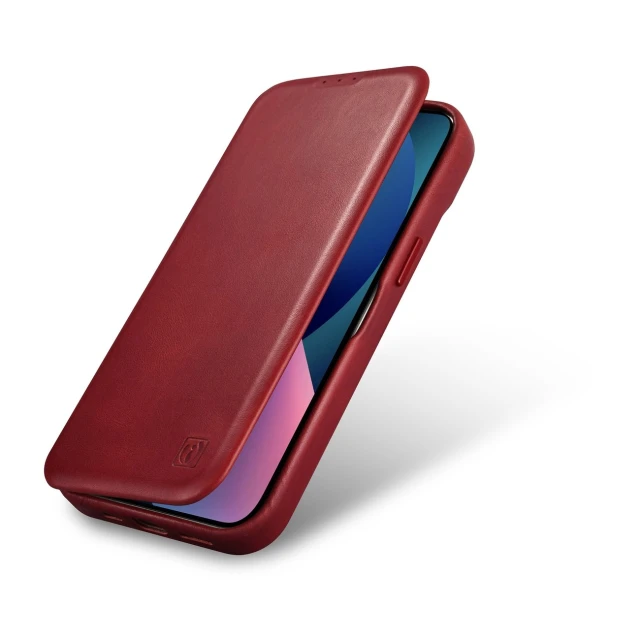 Чохол iCarer CE Oil Wax Premium Leather Folio Case для iPhone 14 Plus Red with MagSafe (AKI14220707-RD)