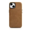 Чохол iCarer Oil Wax Premium Leather Case для iPhone 14 Plus Brown with MagSafe (WMI14220703-TN)