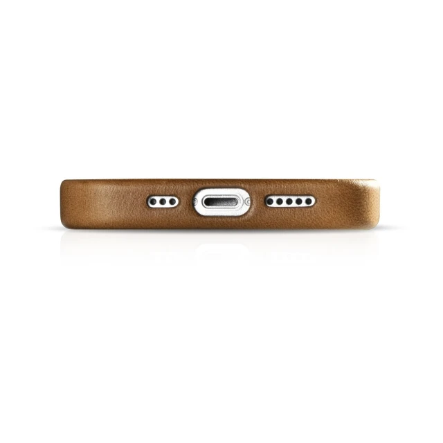 Чохол iCarer Oil Wax Premium Leather Case для iPhone 14 Plus Brown with MagSafe (WMI14220703-TN)