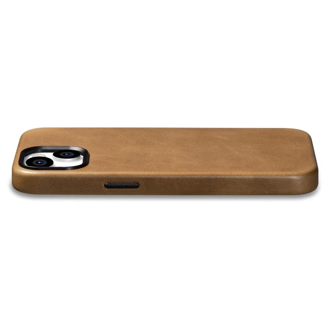 Чохол iCarer Oil Wax Premium Leather Case для iPhone 14 Plus Brown with MagSafe (WMI14220703-TN)