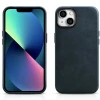 Чохол iCarer Oil Wax Premium Leather Case для iPhone 14 Plus Dark Blue with MagSafe (WMI14220703-BU)