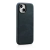 Чохол iCarer Oil Wax Premium Leather Case для iPhone 14 Plus Dark Blue with MagSafe (WMI14220703-BU)