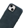 Чохол iCarer Oil Wax Premium Leather Case для iPhone 14 Plus Dark Blue with MagSafe (WMI14220703-BU)