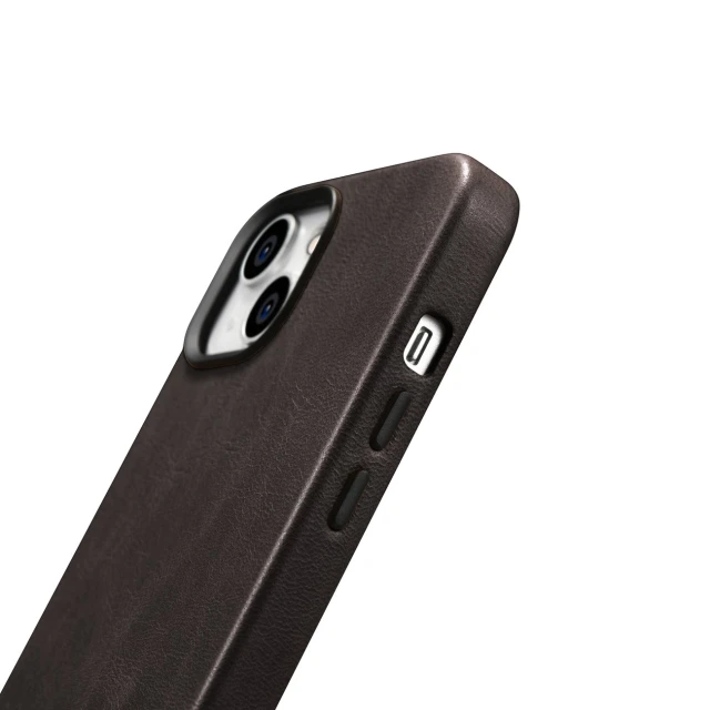Чохол iCarer Oil Wax Premium Leather Case для iPhone 14 Plus Brown with MagSafe (WMI14220703-BN)