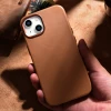 Чохол iCarer Leather Cover Case для iPhone 14 | 13 Brown with MagSafe (WMI14220705-BN)