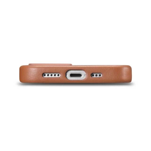 Чохол iCarer Leather Cover Case для iPhone 14 | 13 Brown with MagSafe (WMI14220705-BN)