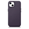 Чохол iCarer Leather Cover Case для iPhone 14 | 13 Dark Purple with MagSafe (WMI14220705-DP)