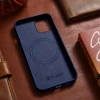 Чохол iCarer Leather Cover Case для iPhone 14 | 13 Blue with MagSafe (WMI14220705-BU)