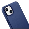 Чохол iCarer Leather Cover Case для iPhone 14 | 13 Blue with MagSafe (WMI14220705-BU)