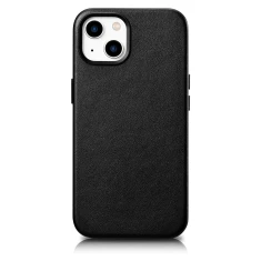Чохол iCarer Leather Cover Case для iPhone 14 Plus Black with MagSafe (WMI14220707-BK)