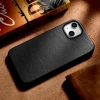 Чохол iCarer Leather Cover Case для iPhone 14 Plus Black with MagSafe (WMI14220707-BK)