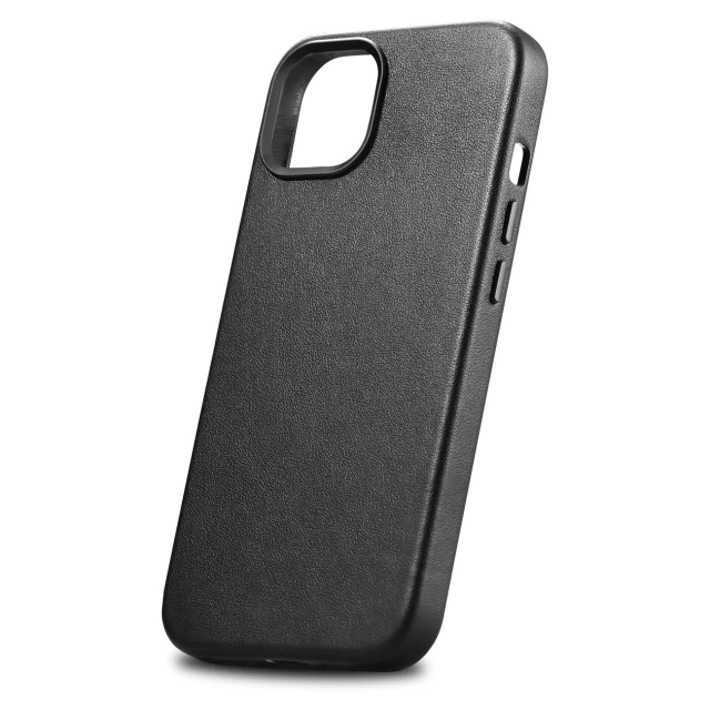 Чохол iCarer Leather Cover Case для iPhone 14 Plus Black with MagSafe (WMI14220707-BK)