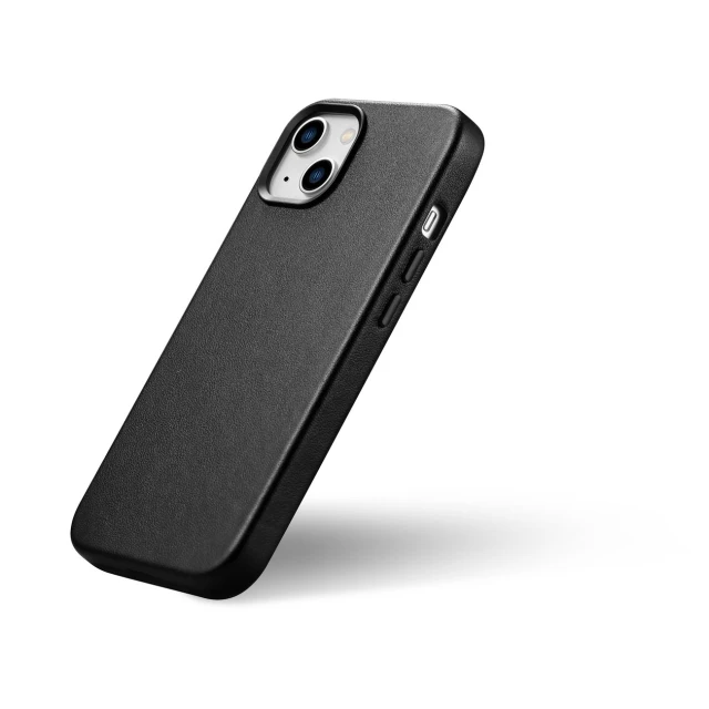 Чохол iCarer Leather Cover Case для iPhone 14 Plus Black with MagSafe (WMI14220707-BK)