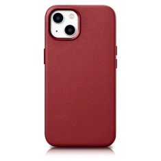 Чохол iCarer Leather Cover Case для iPhone 14 Plus Red with MagSafe (WMI14220707-RD)