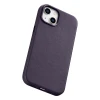 Чохол iCarer Leather Cover Case для iPhone 14 Plus Dark Purple with MagSafe (WMI14220707-DP)