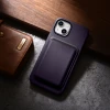 Чохол iCarer Leather Cover Case для iPhone 14 Plus Dark Purple with MagSafe (WMI14220707-DP)