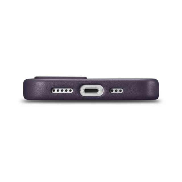 Чохол iCarer Leather Cover Case для iPhone 14 Plus Dark Purple with MagSafe (WMI14220707-DP)