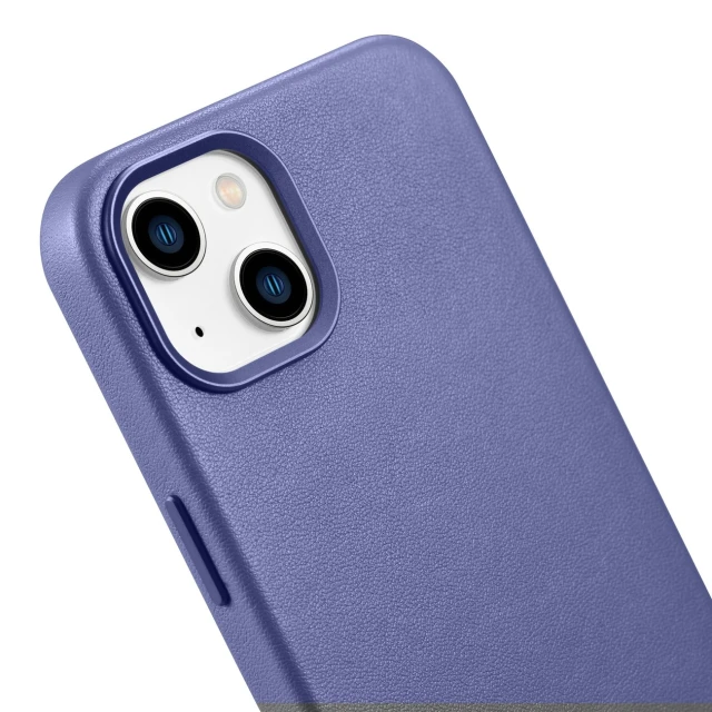 Чохол iCarer Leather Cover Case для iPhone 14 Plus Light Purple with MagSafe (WMI14220707-LP)
