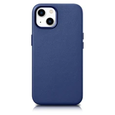 Чохол iCarer Leather Cover Case для iPhone 14 Plus Blue with MagSafe (WMI14220707-BU)