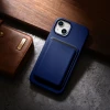 Чохол iCarer Leather Cover Case для iPhone 14 Plus Blue with MagSafe (WMI14220707-BU)