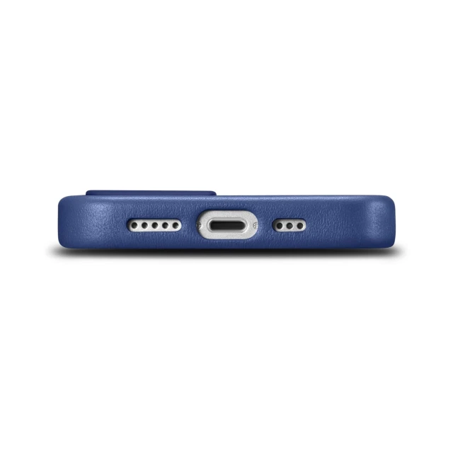 Чохол iCarer Leather Cover Case для iPhone 14 Plus Blue with MagSafe (WMI14220707-BU)