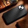 Чохол iCarer Litchi Premium Leather Case для iPhone 14 | 13 Black with MagSafe (WMI14220709-BK)