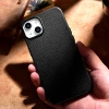 Чохол iCarer Litchi Premium Leather Case для iPhone 14 | 13 Black with MagSafe (WMI14220709-BK)