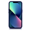 Чохол iCarer Litchi Premium Leather Case для iPhone 14 | 13 Dark Blue with MagSafe (WMI14220709-DB)