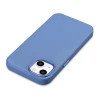 Чохол iCarer Litchi Premium Leather Case для iPhone 14 | 13 Light Blue with MagSafe (WMI14220709-LB)