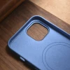 Чохол iCarer Litchi Premium Leather Case для iPhone 14 | 13 Light Blue with MagSafe (WMI14220709-LB)