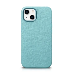 Чехол iCarer Litchi Premium Leather Case для iPhone 14 | 13 Green with MagSafe (WMI14220709-GN)