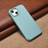 Чохол iCarer Litchi Premium Leather Case для iPhone 14 | 13 Green with MagSafe (WMI14220709-GN)