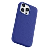 Чохол iCarer Litchi Premium Leather Case для iPhone 14 Pro Dark Blue with MagSafe (WMI14220710-DB)