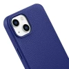 Чохол iCarer Litchi Premium Leather Case для iPhone 14 Plus Dark Blue with MagSafe (WMI14220711-DB)