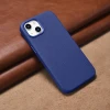 Чохол iCarer Litchi Premium Leather Case для iPhone 14 Plus Dark Blue with MagSafe (WMI14220711-DB)