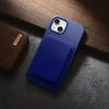 Чохол iCarer Litchi Premium Leather Case для iPhone 14 Plus Dark Blue with MagSafe (WMI14220711-DB)
