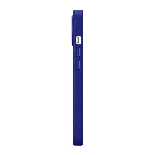 Чохол iCarer Litchi Premium Leather Case для iPhone 14 Plus Dark Blue with MagSafe (WMI14220711-DB)
