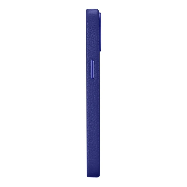 Чохол iCarer Litchi Premium Leather Case для iPhone 14 Plus Dark Blue with MagSafe (WMI14220711-DB)