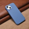 Чохол iCarer Litchi Premium Leather Case для iPhone 14 Plus Light Blue with MagSafe (WMI14220711-LB)