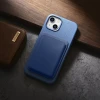 Чохол iCarer Litchi Premium Leather Case для iPhone 14 Plus Light Blue with MagSafe (WMI14220711-LB)