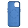 Чохол iCarer Litchi Premium Leather Case для iPhone 14 Plus Light Blue with MagSafe (WMI14220711-LB)