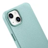 Чохол iCarer Litchi Premium Leather Case для iPhone 14 Plus Green with MagSafe (WMI14220711-GN)
