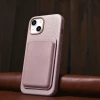Чохол iCarer Litchi Premium Leather Case для iPhone 14 Plus Pink with MagSafe (WMI14220711-PK)