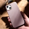 Чохол iCarer Litchi Premium Leather Case для iPhone 14 Plus Pink with MagSafe (WMI14220711-PK)