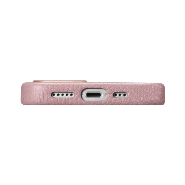 Чохол iCarer Litchi Premium Leather Case для iPhone 14 Plus Pink with MagSafe (WMI14220711-PK)