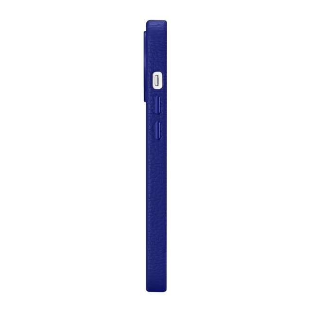 Чохол iCarer Litchi Premium Leather Case для iPhone 14 Pro Max Dark Blue with MagSafe (WMI14220712-DB)